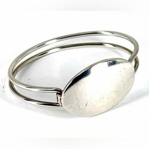 Tiffany and Co. Sterling Silver Oval ID Bangle